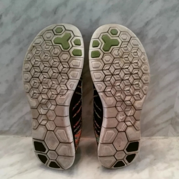 Nike Free 4.0 Flyknit Black Multi-Color Womens Running shoes Size 6 - Picture 7 of 7